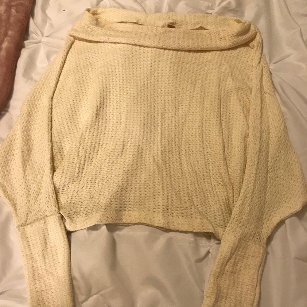 Free People Waffle Knit Sweater